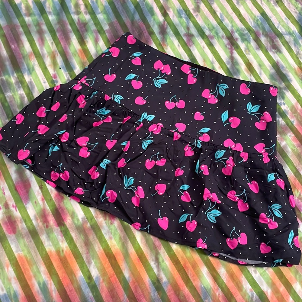 Dolls kill current mood cherry skirt